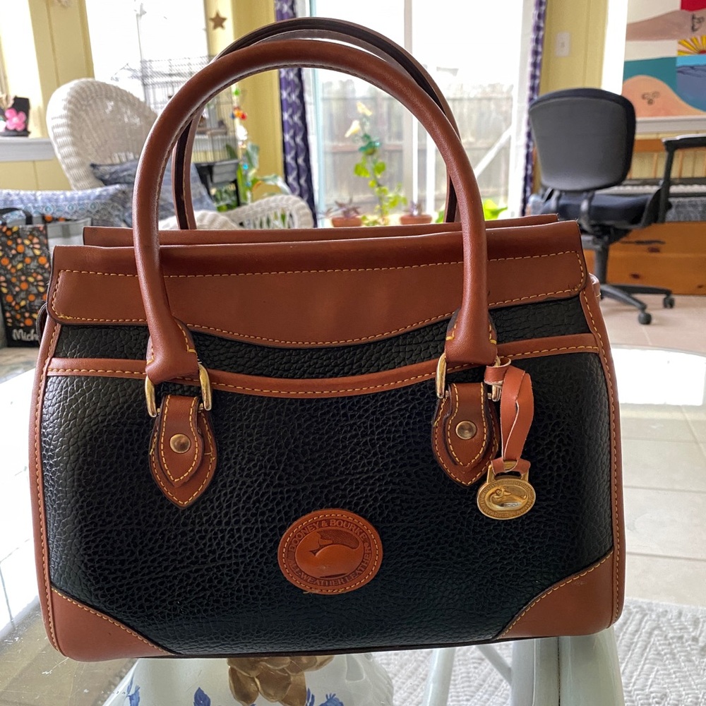 Black and brown leather doctors bag